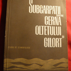 Lucian Badea - Subcarpatii dintre Cerna Oltetului si Gilort - Prima Ed. 1967