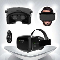 Ochelari 3D Realitate Virtuala iPhone Samsung HTC Nokia LG Smartphone Negru foto