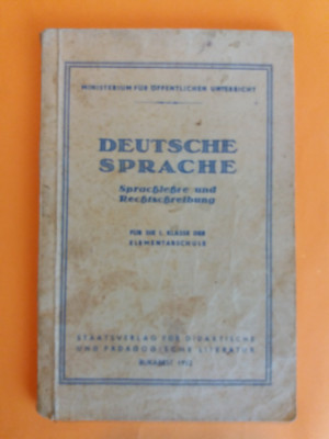 Manual de gramatica si ortografie cl. I germana 1952 / R2P3S foto