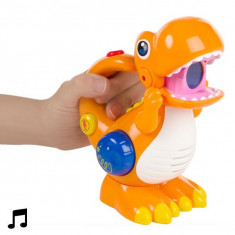 Dinozaur Recorder ?i Reproducator de Voce cu LED foto