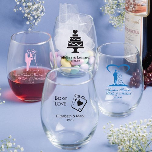 Personalised stemless Vin Ochelari - 15 Oz. * 25pcs Min. foto mare Personalised stemless Vin Ochelari - 15 Oz. * 25pcs Min. foto mare