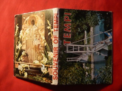 Carnet cu 13 miniilustrate- pliant Grecia - Souvenir of Tempi foto