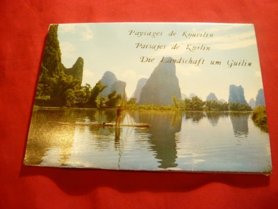 Carnet 11 Ilustrate - Peisaje regiunea Kuilin China foto