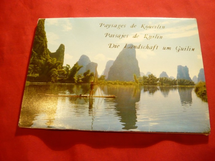 Carnet 11 Ilustrate - Peisaje regiunea Kuilin China