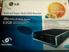 DVD extern LG super-multi rewriter nou foto