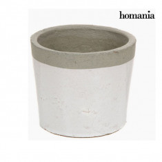 Plantator alb / gri ceramic by Homania foto