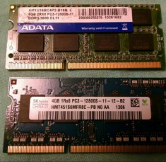 Ram laptop So-DIMM DDR3 PC3 /12800/1600mhz 4GB disponibil KIT 8GB foto