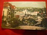 Ilustrata Baile Ocna Sibiului ,circulat 1923 ,Ed.Libr.Santion ,color