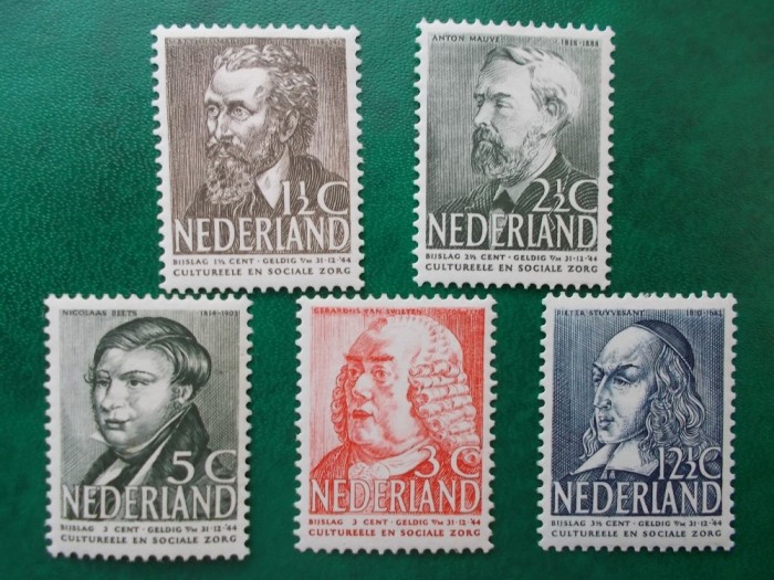 Olanda 1939 45 Euro cultura personalitati - serie nestampilata MNH foto mare Olanda 1939 45 Euro cultura personalitati - serie nestampilata MNH foto mare