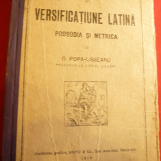 G.Popa-Lisseanu - Notiuni elementare de Versificatiune Latina-Ed.1916