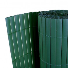 Gard cu Fata Dubla din PVC Verde 500 x 200 cm Sipca 12 mm foto