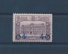 Belgia 1933 90 Euro gara din Bruxelles supratipar - serie nestampilata MH foto