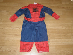 costum carnaval serbare spiderman pentru copii de 9-12 luni foto