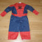costum carnaval serbare spiderman pentru copii de 9-12 luni