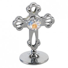 Crystocraft silverplated Crucea podoaba cu cristal foto