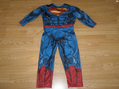 costum carnaval serbare superman pentru copii de 2-3 ani foto