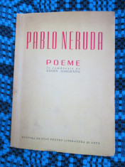 Eugen JEBELEANU - PABLO NERUDA POEME (1951, cu autograf Jebeleanu si 4 planse) foto