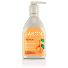 Gel de dus satinat, cu caise, 900ml, Jason foto