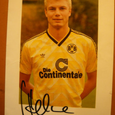 Fotografie Fotbalist T.Helmer ,cu autograf , Echipa Borusia Dortmund