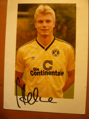 Fotografie Fotbalist T.Helmer ,cu autograf , Echipa Borusia Dortmund foto