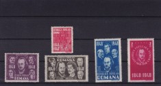 ROMANIA 1948 LP 236 CENTENARUL REVOLUTIEI DE LA 1848 SERIE MNH foto
