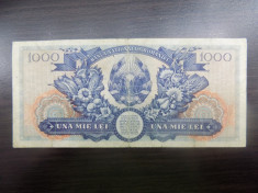Bancnota Romania 1000 lei 1948 foto