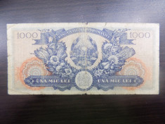 Bancnota Romania 1000 lei 1948 foto