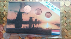 Mini set euro Olanda : 1, 2, 5 eurocenti noi foto