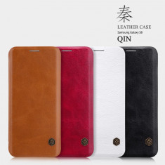 Husa Samsung Galaxy S8 Qin Leather by Nillkin Rosie foto