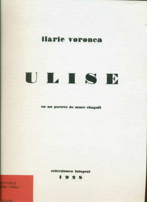 Ulise - Ilarie Voronca (Avangarda) foto