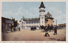 BUZAU PALATUL COMUNAL BERARIA AZUGA IACOB BALINT TRASURI CIRC.1917 FELDPOST foto