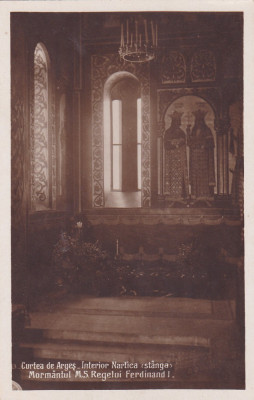 CURTEA DE ARGES - MORMANTUL REGELUI FERDINAND INTERIOR. foto