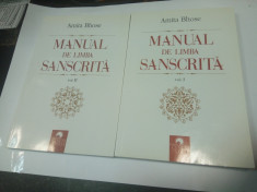 MANUAL DE LIMBA SANSCRITA - AMITA BHOSE - 2 VOLUME foto