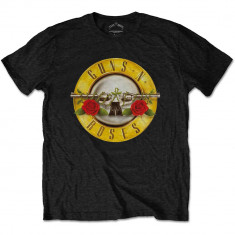 GUNS N ROSES Classic Logo, tricou, negru, XL foto