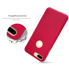 Husa iPhone 7 Plus Super Frosted Shield + Folie Protectie by Nillkin Rosie foto