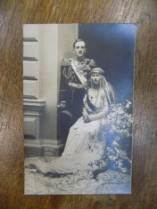 Regele Alexandru I si Regina Marioara, foto originala Julietta tip CP foto