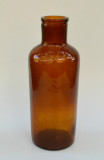 Sticlarie veche laborator sau farmacie, borcan 1500 ml, sticla ambra