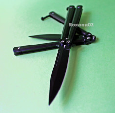 CUTIT. BRICEAG BUTTERFLY. FLUTURE. FLUTURAS. Model Balisong Clasic.. Stainless foto