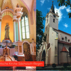 Carte postala CP MS035 Reghin - Biserica Evanghelica C.A. Reghin