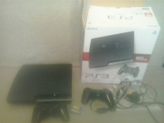 Consola PS3 SLIM 160 GB - 2 controllere + 12 Jocuri foto