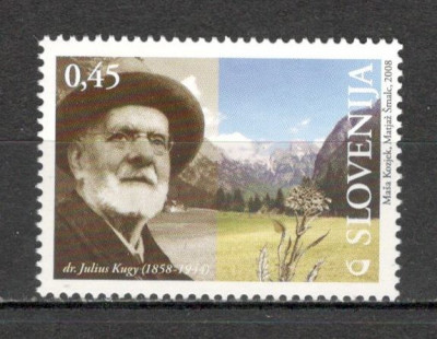 Slovenia.2008 150 ani nastere J.Kugy-alpinist si scriitor MS.779 foto
