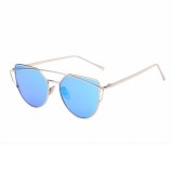 Ochelari de Soare Dama Cat Eye Ochi de Pisica Metal UV400 Model 2 + Husa si Laveta Microfibra