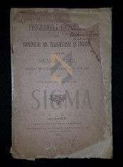 PROGRAMELE NATIONALE ALE ROMANILOR DIN TRANSILVANIA SI UNGARIA INSOTIE DE MEMORANDUL DE LA 1892, 1894 foto