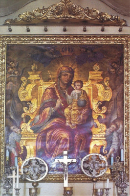 SV125 Suceava Hagicadar 500 ani - Fecioara Maria cu pruncul Biserica Sf. Cruce foto