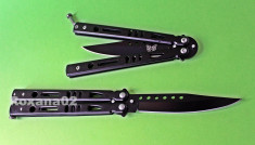 CUTIT. BRICEAG BUTTERFLY. FLUTURE. FLUTURAS. Model Balisong Clasic. Stainless foto