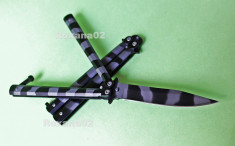 CUTIT. BRICEAG BUTTERFLY. FLUTURE. FLUTURAS. Model Balisong Clasic. Stainless foto