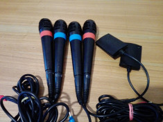 Set 2x Microfoane playstation 2 Sing Star ps2/ps3+ adaptor usb foto