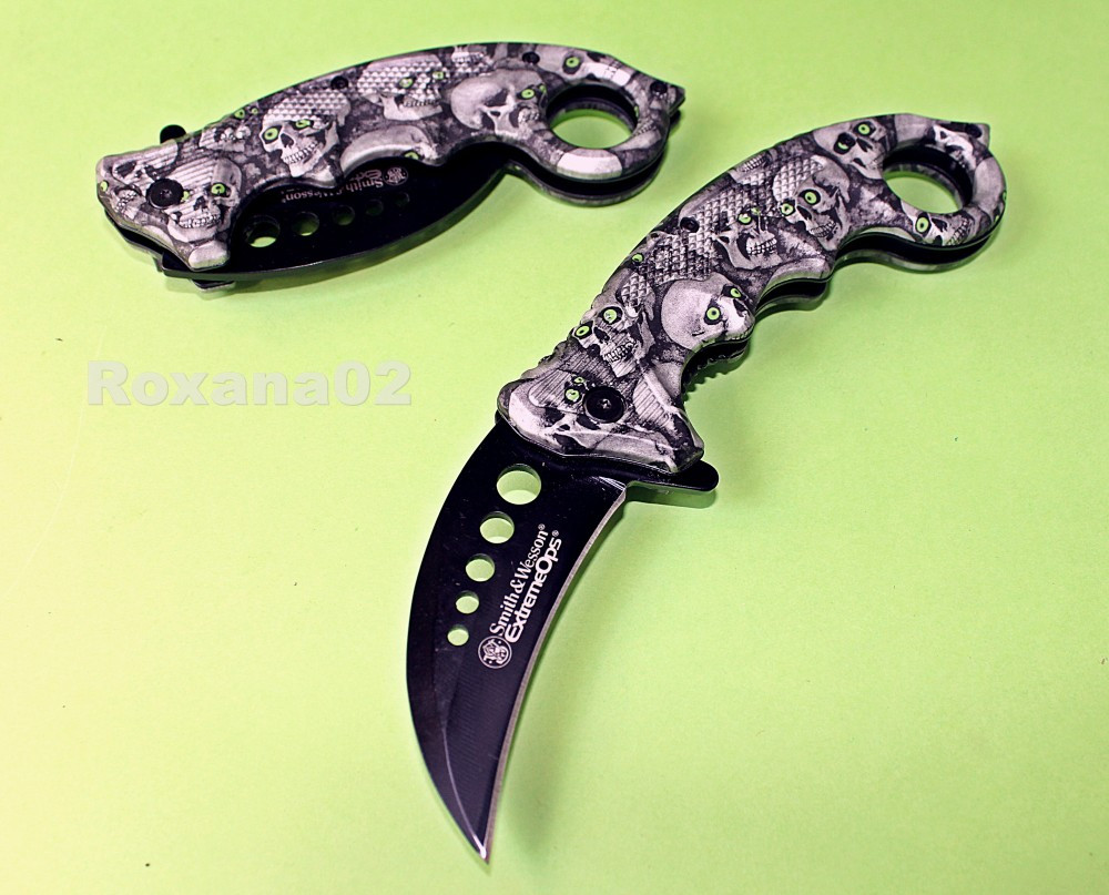 CUTIT. BRICEAG KARAMBIT. Smith and Wesson Extreme OPS Zombie Killer |  Okazii.ro