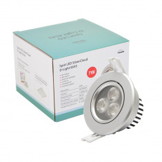 Resigilat : Spot LED SilverCloud D-Light 8545 argintiu de interior 7W orientabil 4 foto