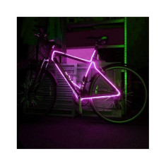 Kit fir luminos decorativ tuning cadru bicicleta roz 3 M foto